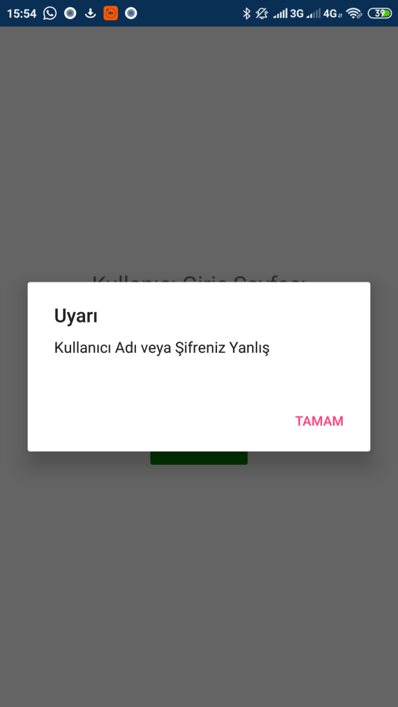 xamarin uyarı mesajı