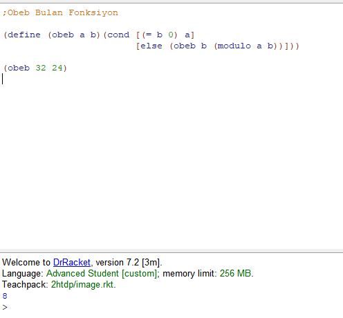 drracket obeb fonksiyonu