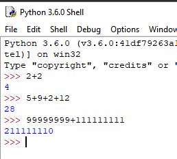 python hesap makinesi olarak kullanımı